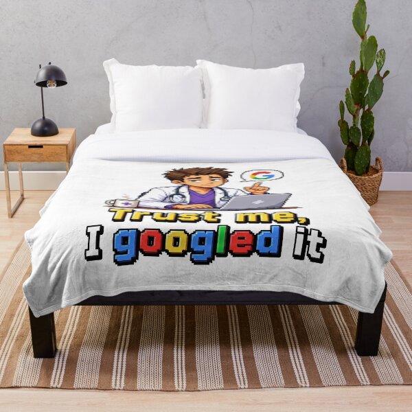 Item preview, "Trust Me I Googled It" Funny Doctor Pixel Art designed and sold by DeePat77.
