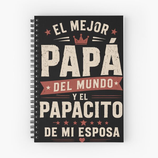 Item preview, El Mejor Papa Del Mundo Y El Papacito De Mi Esposa Spanish Art designed and sold by VGAfanatic.