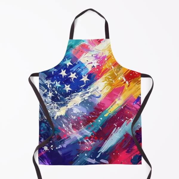 Item preview, Abstract American Flag Brushstroke Patriotic Art designed and sold by LiveLearnCreate.