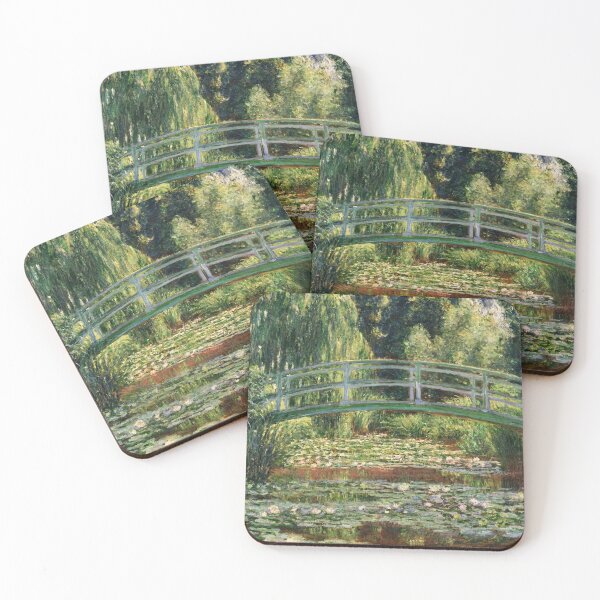 Item preview, Japanese Bridge Over Water Lily Pond designed and sold by artofuniverse.