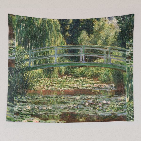 Item preview, Japanese Bridge Over Water Lily Pond designed and sold by artofuniverse.