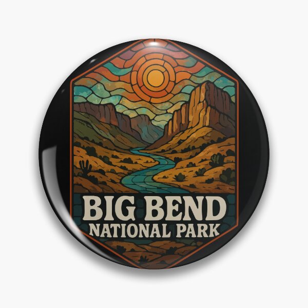 Item preview, Big Bend National Park Texas Stained Glass Art designed and sold by TomFrontierArt.