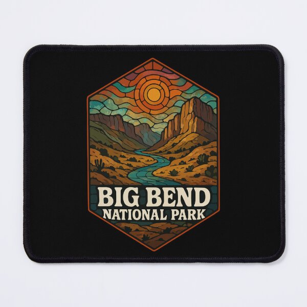 Item preview, Big Bend National Park Texas Stained Glass Art designed and sold by TomFrontierArt.