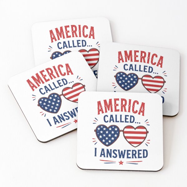 Item preview, America called...I answered- Stars and stripes design designed and sold by RahRahsCreation.