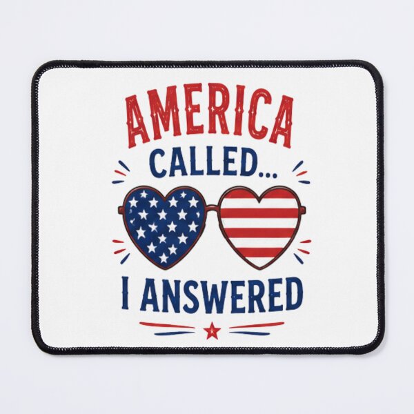 Item preview, America called...I answered- Stars and stripes design designed and sold by RahRahsCreation.