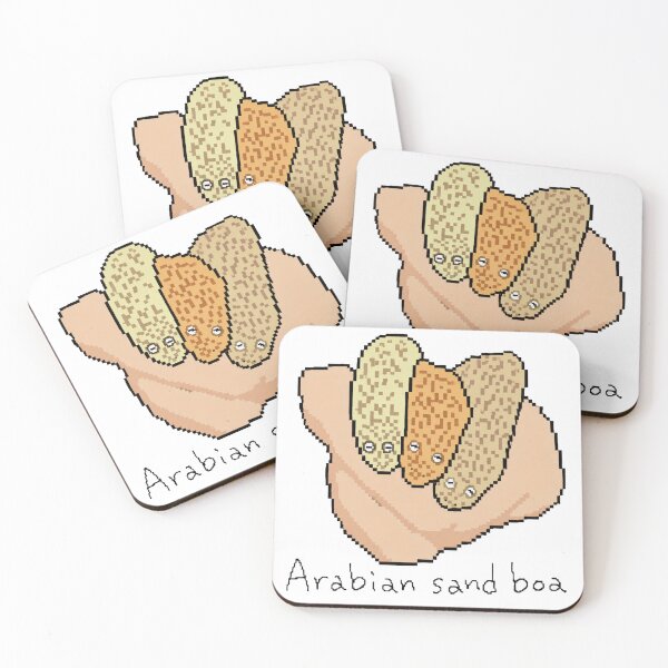 Item preview, Cute Arabian Sand Boa Handful Pixel Art designed and sold by Pixel Animal.