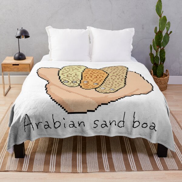 Item preview, Cute Arabian Sand Boa Handful Pixel Art designed and sold by Pixel Animal.