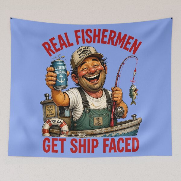 Item preview, REAL FISHERMEN GET SHIP FACED 11 designed and sold by DigitalandPhoto.