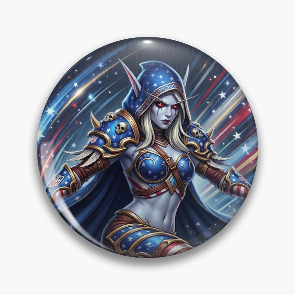 Item preview, Sylvanas Windrunner USA Football Jersey - Banshee Queen Soccer Emblem V1 designed and sold by InspirAI.