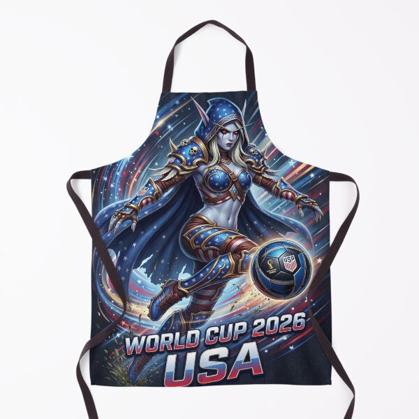 Item preview, Sylvanas Windrunner USA Football Jersey - Banshee Queen Soccer Emblem V1 designed and sold by InspirAI.