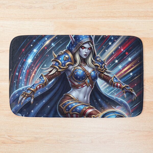 Item preview, Sylvanas Windrunner USA Football Jersey - Banshee Queen Soccer Emblem V1 designed and sold by InspirAI.