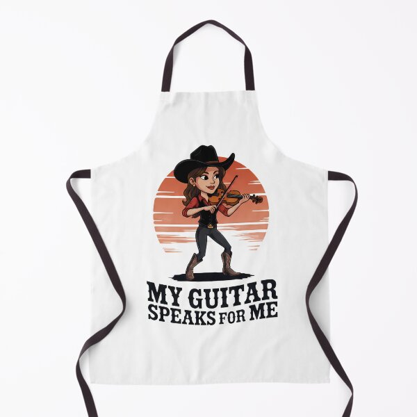 Item preview, Cowgirl Playing Fiddle - National Guitar Day designed and sold by Art-Arcade6.