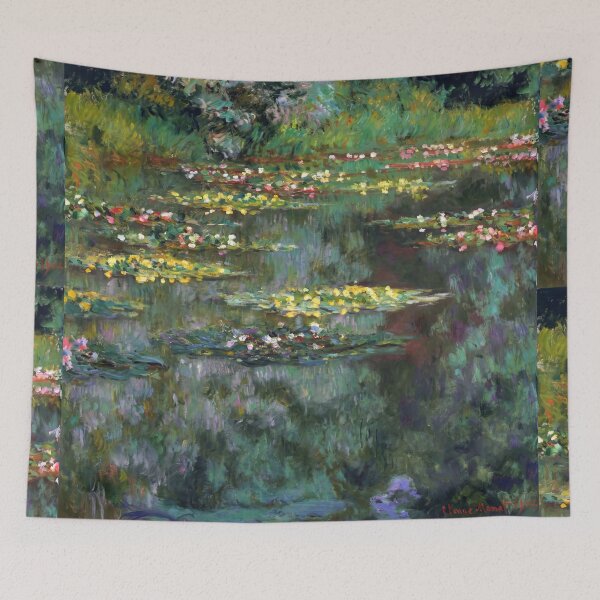 Item preview, Water Lilies Reflections on a Green Pond designed and sold by artofuniverse.