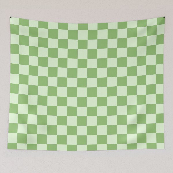 Item preview, Pistachio & nyanza checkered designed and sold by Mint + Midnight.