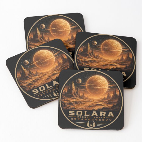 Item preview, SOLARA – Desert World Alien Planet Sci-Fi Space Emblem designed and sold by ChemiroL.
