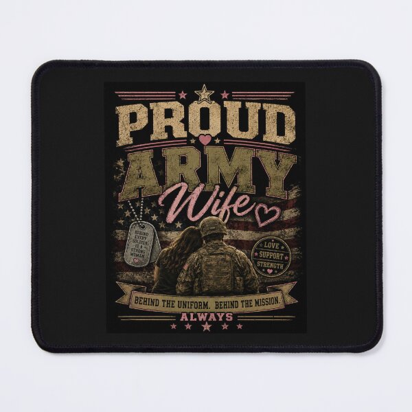 Item preview, Proud army wife in support designed and sold by Military Insignia Products.