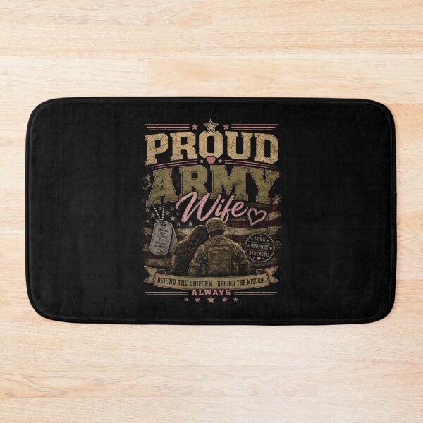 Item preview, Proud army wife in support designed and sold by Military Insignia Products.
