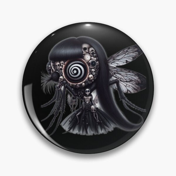 Item preview, Cosmic Fly Monster with Hypnotic Eye and Gothic Fairy Doll designed and sold by LujziWorld.