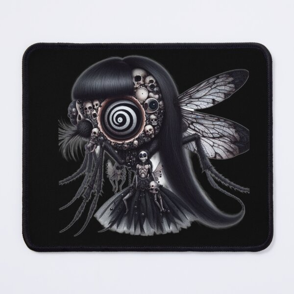 Item preview, Cosmic Fly Monster with Hypnotic Eye and Gothic Fairy Doll designed and sold by LujziWorld.