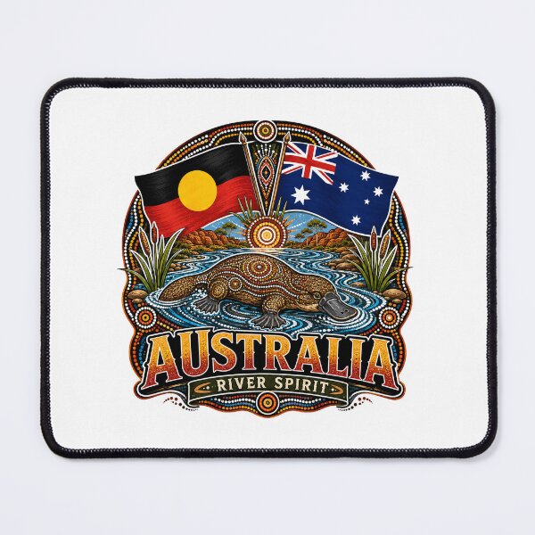 Item preview, Australia Country Spirit – Aboriginal-Inspired Map Artwork designed and sold by Holiday-Hunter.