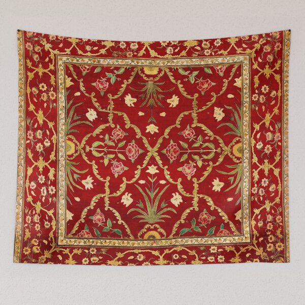 Item preview, Mughal Pashmina 17th Century Imperial Carpet designed and sold by Vicky Brago-Mitchell®.