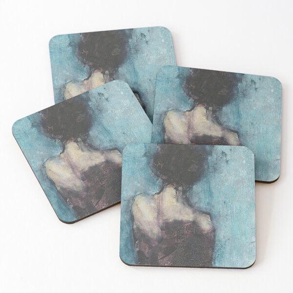 Item preview, Abstract Female Figure Painting Burgandy Blue designed and sold by BuckaBaby.