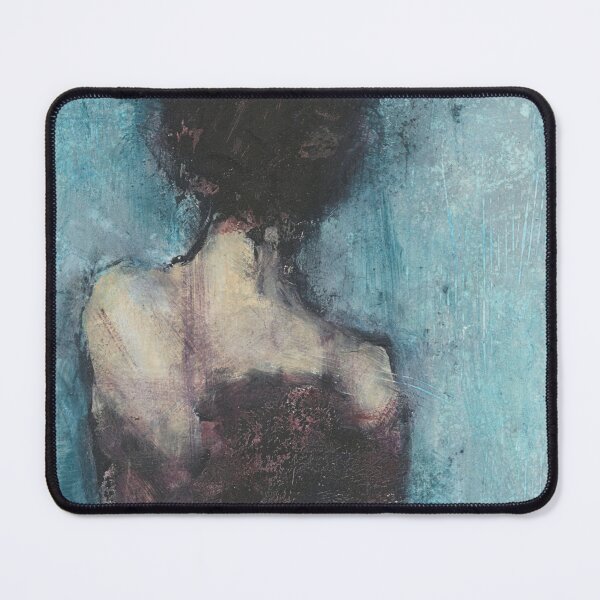 Item preview, Abstract Female Figure Painting Burgandy Blue designed and sold by BuckaBaby.