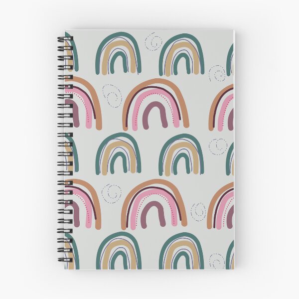 Item preview, Boho Rainbow Pattern - Earthy Tones Modern Abstract Art designed and sold by  Boho Vibes Studio.