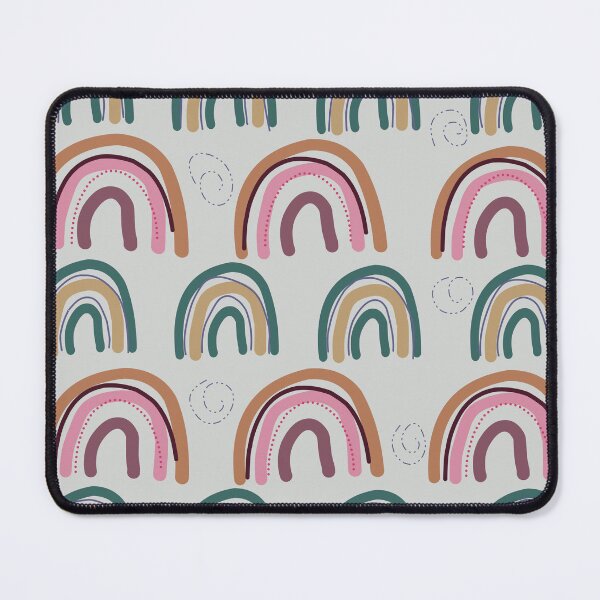 Item preview, Boho Rainbow Pattern - Earthy Tones Modern Abstract Art designed and sold by Boho Vibes Studio.
