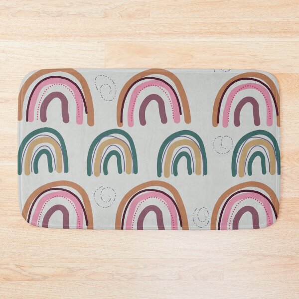 Item preview, Boho Rainbow Pattern - Earthy Tones Modern Abstract Art designed and sold by  Boho Vibes Studio.