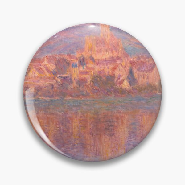 Item preview, Pink Sunset Village Reflected on River designed and sold by artofuniverse.