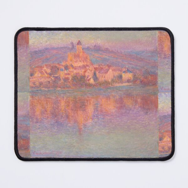 Item preview, Pink Sunset Village Reflected on River designed and sold by artofuniverse.