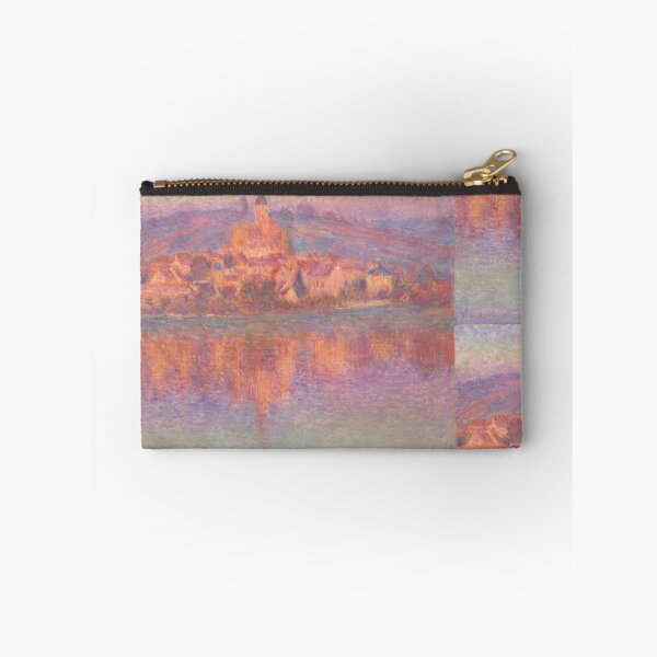 Item preview, Pink Sunset Village Reflected on River designed and sold by artofuniverse.