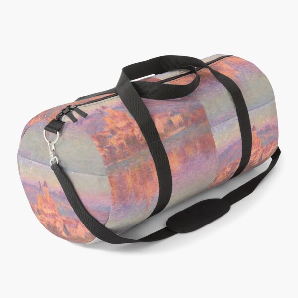 Item preview, Pink Sunset Village Reflected on River designed and sold by artofuniverse.