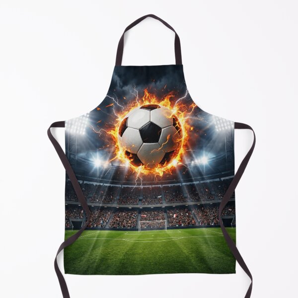 Item preview, Flaming Soccer Ball In Stadium designed and sold by KI-Kunstwerk.