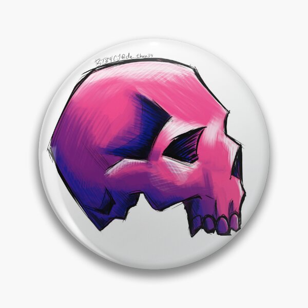 Item preview, PRIDE SKULL - GENDERFLUID designed and sold by ThornsCorner.