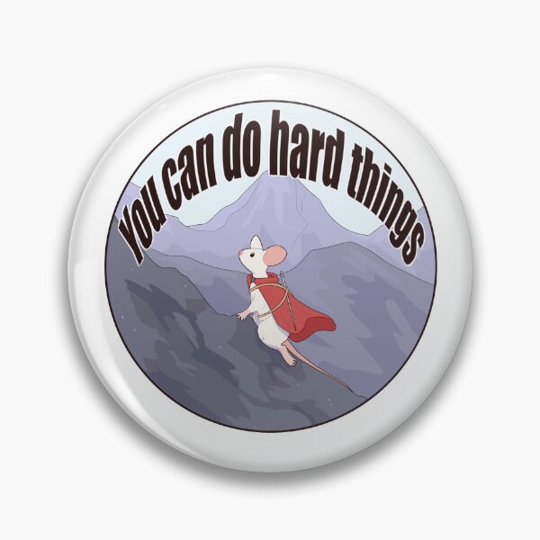 Item preview, You Can Do Hard Things Mouse designed and sold by Sonderdaisies.