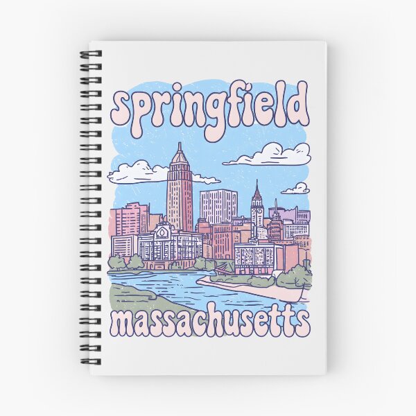 Item preview, Springfield Massachusetts Cute Pastel Skyline designed and sold by HowToCanadian.