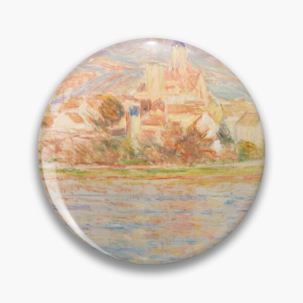Item preview, Vetheuil Village by the Seine at Dawn designed and sold by artofuniverse.