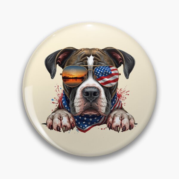 Item preview, Patriotic Black Pitbull designed and sold by BKDIGITALSHOP.