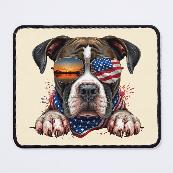 Item preview, Patriotic Black Pitbull designed and sold by BKDIGITALSHOP.