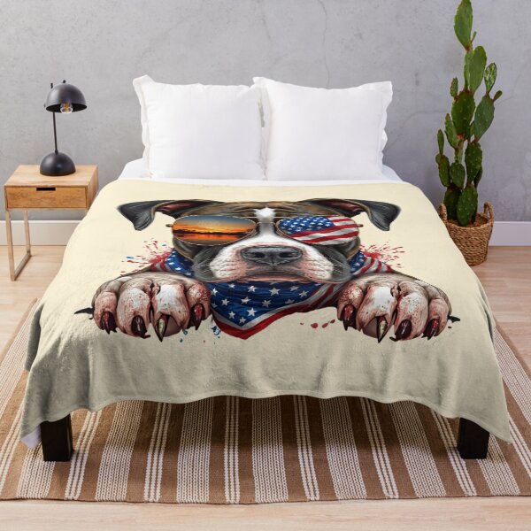 Item preview, Patriotic Black Pitbull designed and sold by BKDIGITALSHOP.