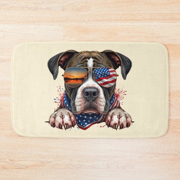 Item preview, Patriotic Black Pitbull designed and sold by BKDIGITALSHOP.