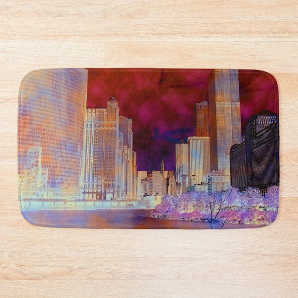 Item preview, Chicago Skyline From Chicago River designed and sold by BGGretchen.