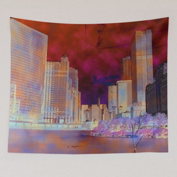 Item preview, Chicago Skyline From Chicago River designed and sold by BGGretchen.