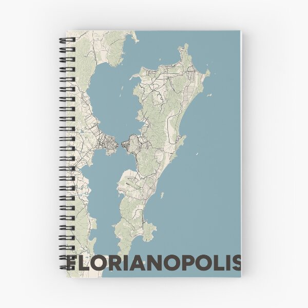Item preview, Florianopolis Map designed and sold by MapsNerd.