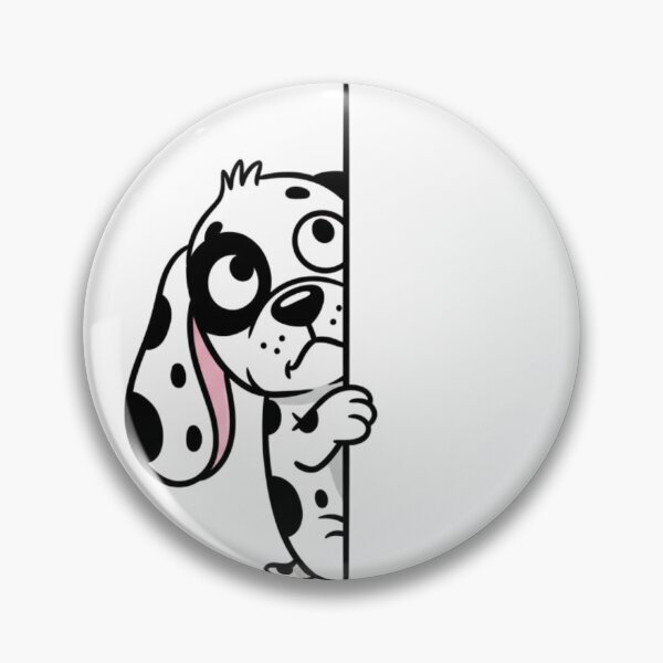 Item preview, Cute Peeking Dalmatian Cartoon designed and sold by MKDSN.