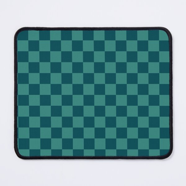 Item preview, Midnight green & celadon green checkered designed and sold by Mint + Midnight.