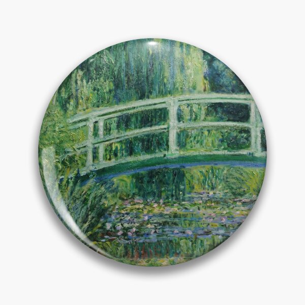 Item preview, Japanese Bridge Over Water Lily Pond designed and sold by artofuniverse.