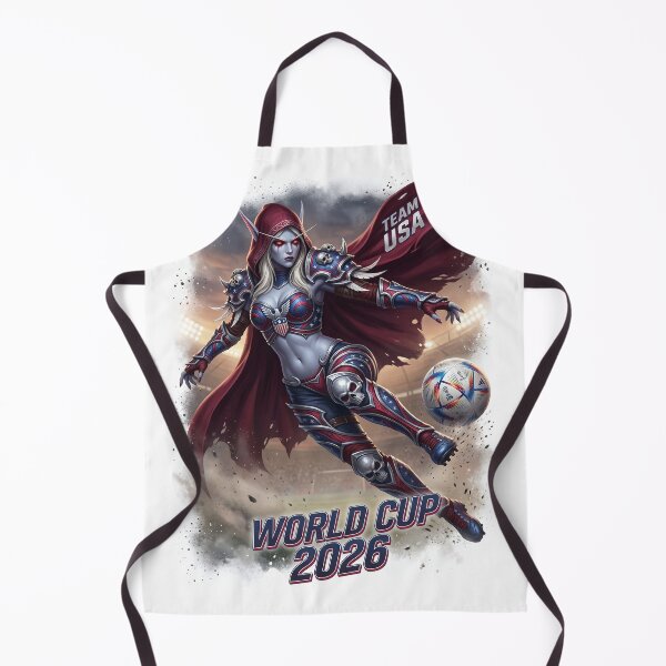 Item preview, Sylvanas Windrunner USA Football Jersey - Banshee Queen Soccer Emblem V3 designed and sold by InspirAI.